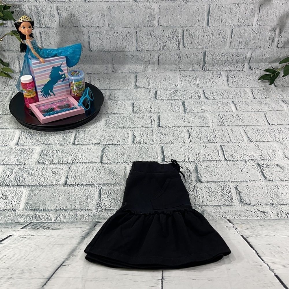 Girls Thalia Sodi Classic Black Flared Skirt (7/8) CN01